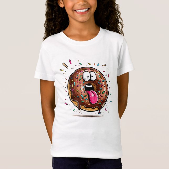 Camiseta Branca com Lascas Cobertas com Chocolate  (Frente)