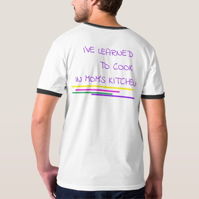 Camiseta branca cozinheira do Dia dos Namorados (Parte Traseira Completa)
