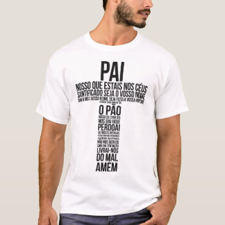 Camiseta branca - Cruz/Pai Nosso