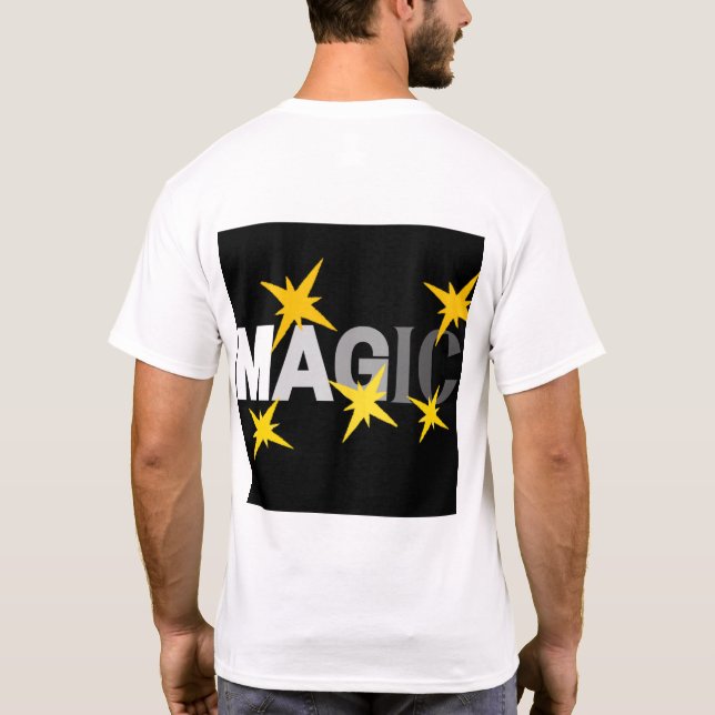 Camiseta branca das Estrelas Mágicas | DESIGNS Z (Verso)