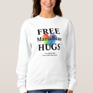 Camiseta branca de abraço livre - sem capuz