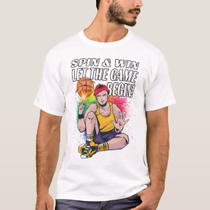 Camiseta Branca de Animes de Bola de Cesta