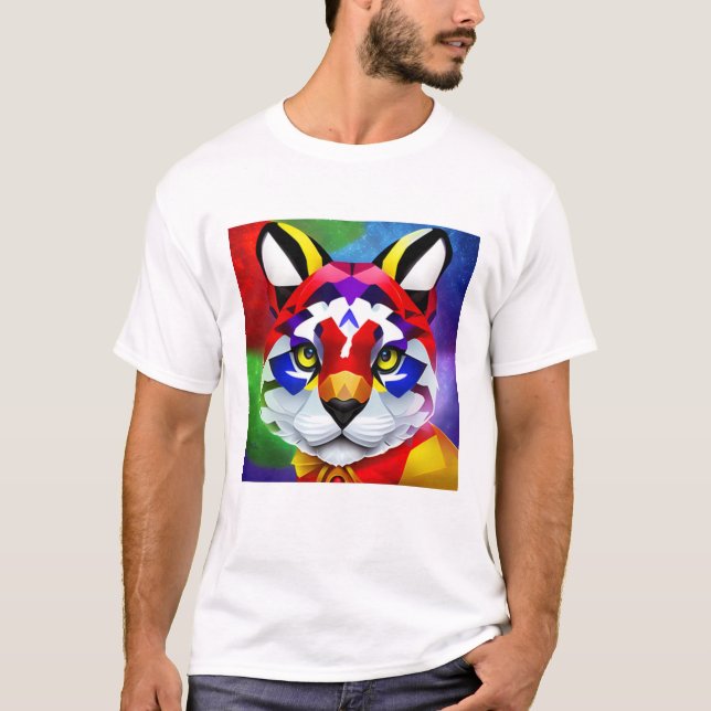 Camiseta branca de Gato de Alexandre (Frente)