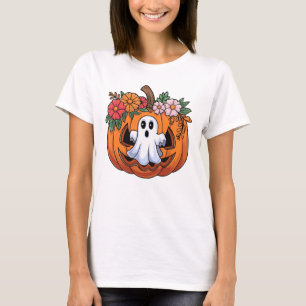 Camiseta Branca de Halloween