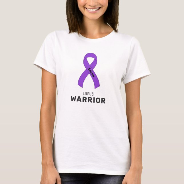 Camiseta Branca de Lupus Ribbon (Frente)