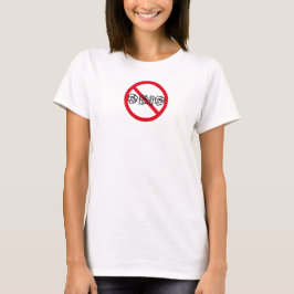 Camiseta branca de manga curta No Odio para mulher