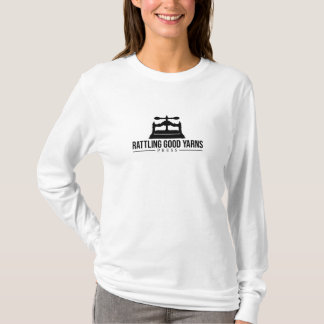 Camiseta branca de mangas compridas