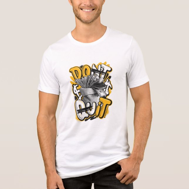 Camiseta branca de meia manga (Frente)