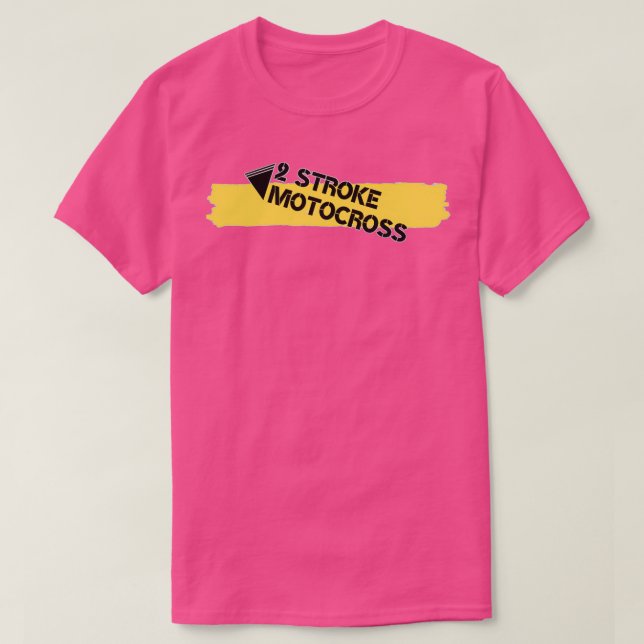 Camiseta Branca de Motocross com 2 degraus (Frente do Design)