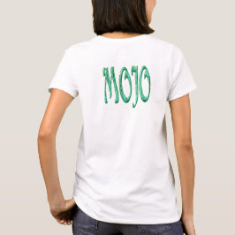 Camiseta branca de mulheres Mojo costas