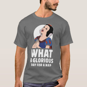 Camiseta Branca De Neve Que Dia Glorioso Para Uma Sesta
