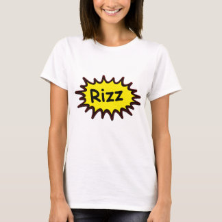 Camiseta Branca de "Rizz" Engraçada - Gen Z Humor,