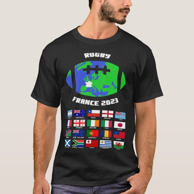 Camiseta Branca de Rugby 2023 (Frente)