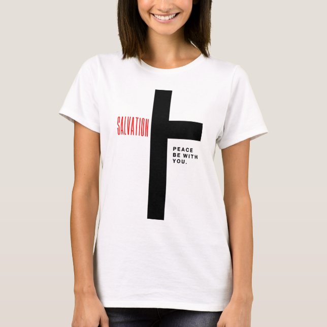 Camiseta Branca de salvação (Frente)
