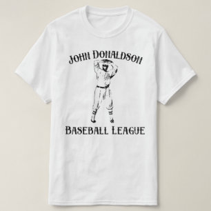 Camiseta branca de uniforme da liga