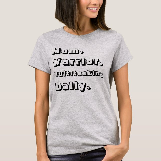 Camiseta Branca Diária Multitarefa Personalizada M (Frente)