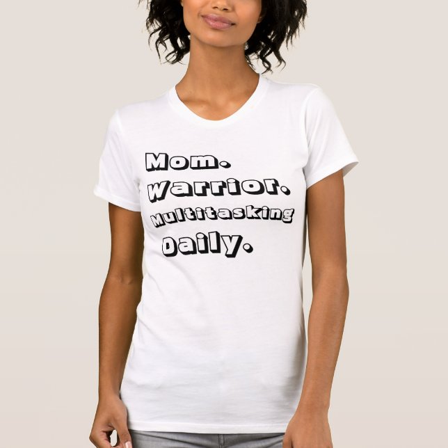 Camiseta Branca Diária Multitarefa Personalizada M (Frente)