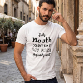 Camiseta Branca Divertida e Sarcástica