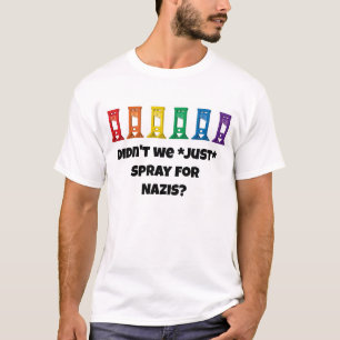 Camiseta branca do Exército Kawaii Rainbow Guillot
