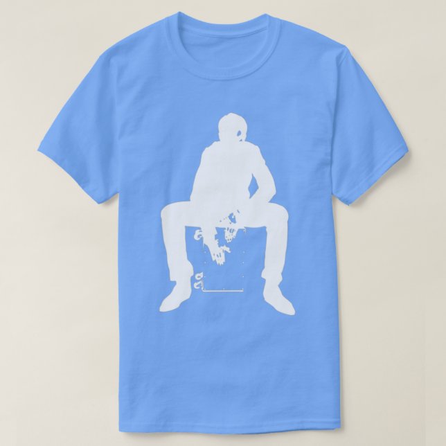 Camiseta Branca do Jogador de Cajon (Frente do Design)