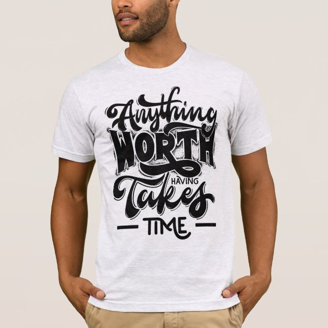 Camiseta branca e preta (Frente)