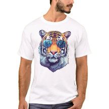 Camiseta Branca Editável Com 🐯 TIGER