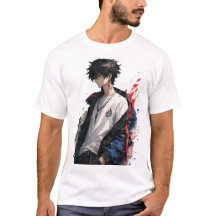 Camiseta Branca "Eu Vejo Você" Olhos de Anime | Or