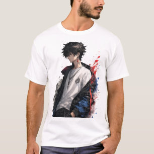 Camiseta Branca "Eu Vejo Você" Olhos de Anime Or
