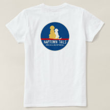 Camiseta Branca Feminina Naptown Tails Dogs
