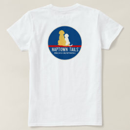 Camiseta Branca Feminina Naptown Tails Dogs