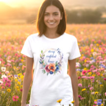Camiseta Branca Inspiradora para Mulheres