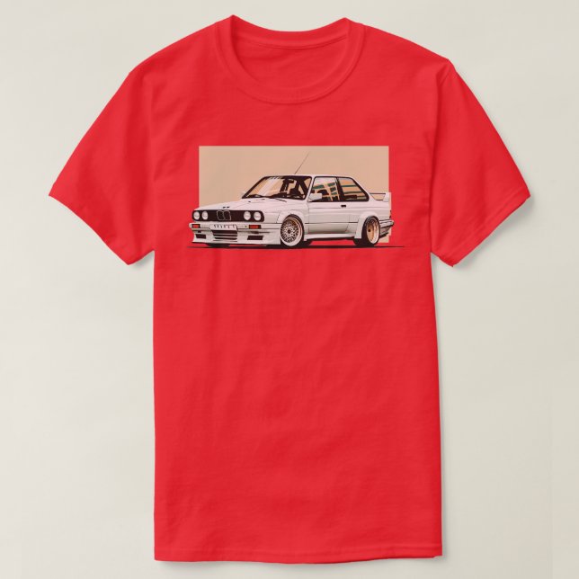 Camiseta Branca m3 e30 (Frente do Design)