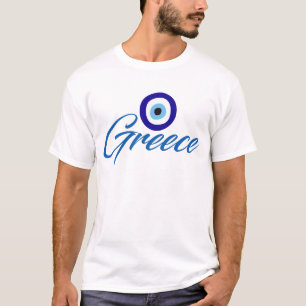 Camiseta Branca Masculina Olho Grego
