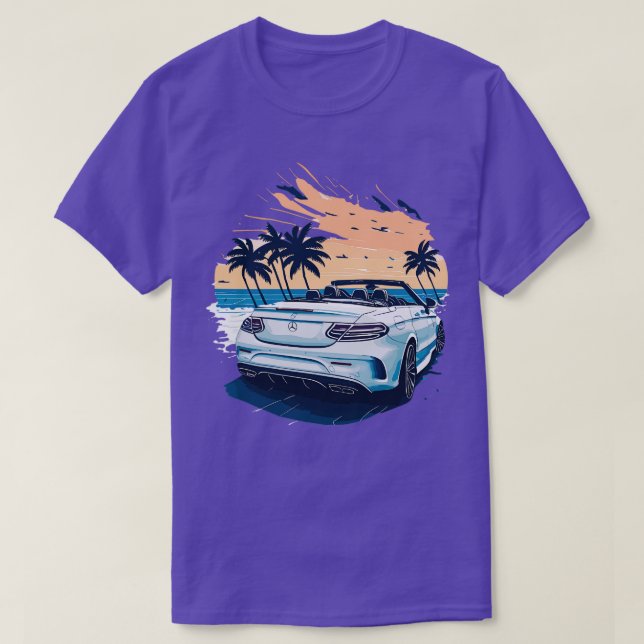 Camiseta Branca Mercedes Benz Classe C (Frente do Design)