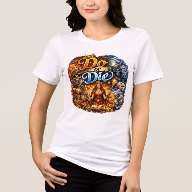 Camiseta Branca Mulheres Motivacionais (Frente)