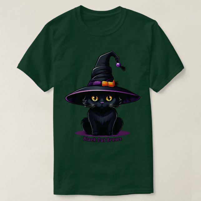 Camiseta Branca Negra de Bruxas (Frente do Design)
