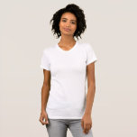 Camiseta Branca / Personalizar Mulheres<br><div class="desc">Camiseta feminina: Crie sua camiseta personalizada com texto. Ajustes fáceis (botão Editar Design) adicionando mais texto, cores de fundo ou mais imagens.</div>