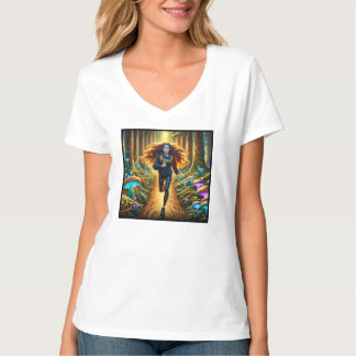camiseta branca PRELIGION com Zora Run Preligion