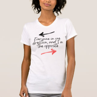 Camiseta branca - Seja o oposto