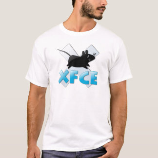 Camiseta branca XFCE Linux