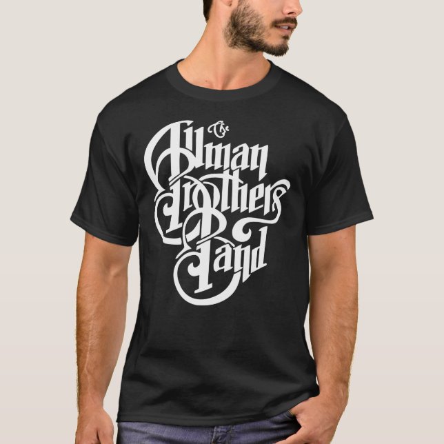 Camiseta branco a banda de homem inteiro Camisa-T essencial (Frente)