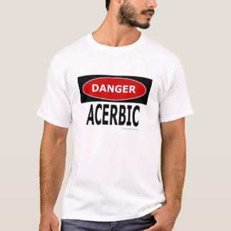 Camiseta Branco Acerbic do perigo