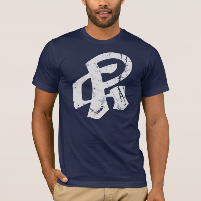 Camiseta Branco afligido PÁGINA (Frente)