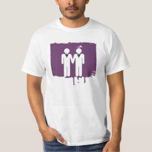 CAMISETA BRANCO ALEGRE DOS HOMENS DO CHAPÉU DE COCO DO
