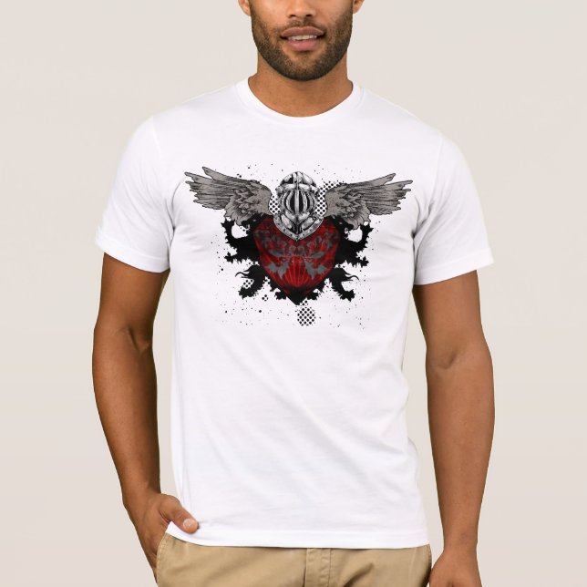 Camiseta Branco alto da regra dos homens (Frente)
