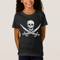 Branco, Bandeira Pirata Calico Jack, Caveira e Cut
