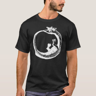 Camiseta Branco coroado de Ouroboros
