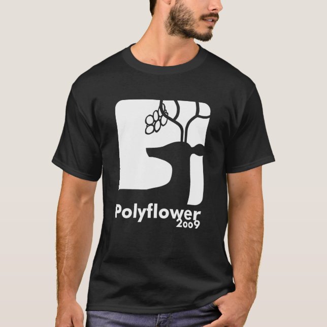 Camiseta Branco da cerveja dos cervos - Polyflower 2009 (Frente)