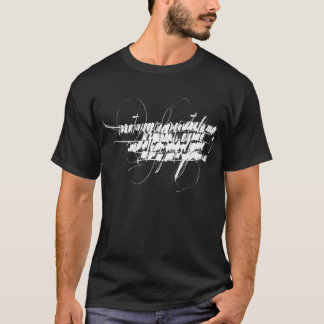 Camiseta Branco da música da separação