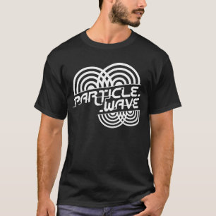Camiseta Branco da onda da partícula